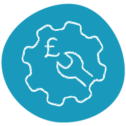 maintenance and insurance costs icon